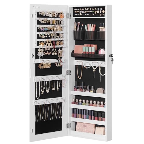 Mirror Jewelry Cabinet Armoire