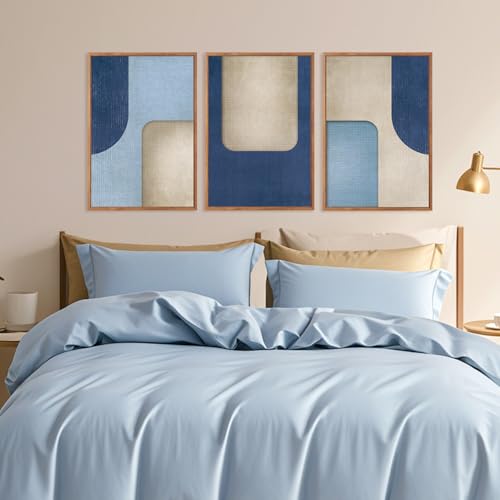 Blue Modern Abstract Canvas Wall Art