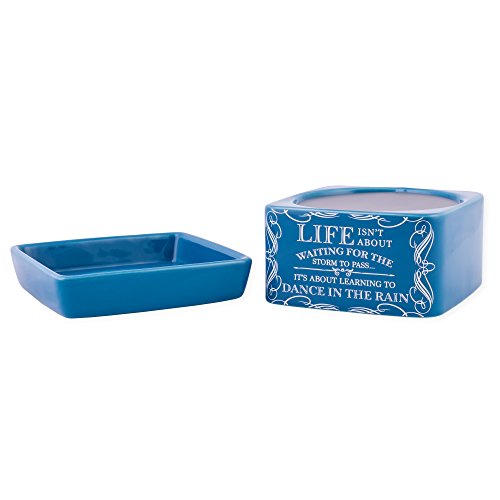 Life Learning Dance in Rain Blue Stoneware Electric 2