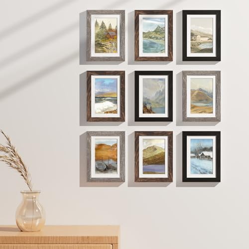 5x7 Picture Frames Set of 9 (9 Count)