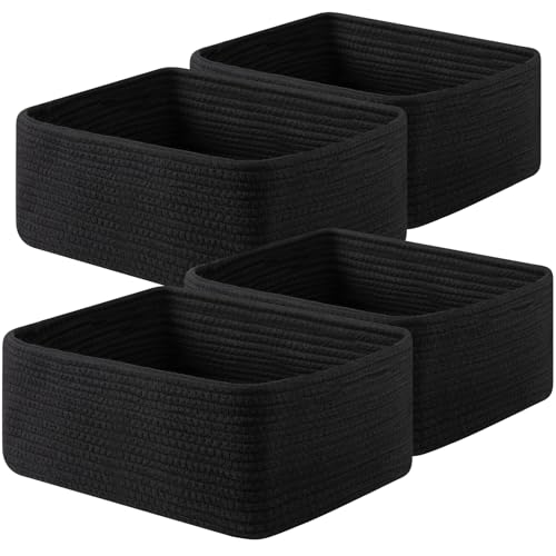 4 Pack 14.17 * 11.02 * 6.3IN Storage Baskets for Organizing Shelves (4 Count)