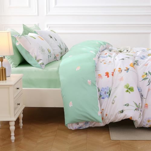 Multi Flower Full Comforter Set