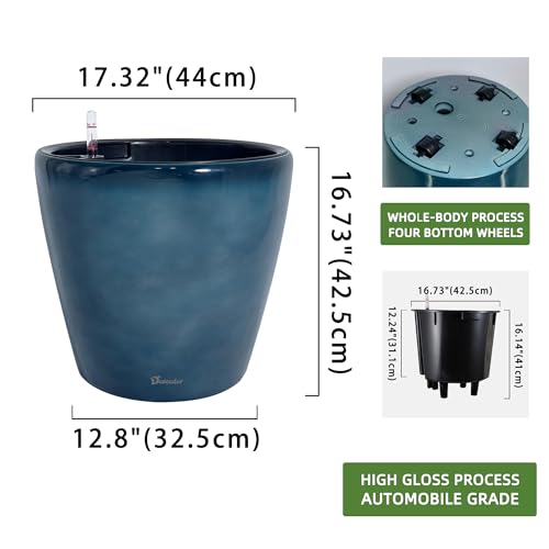 18x17 Self Watering Planter with Wheels
