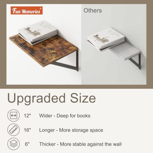 Floating Shelves 16 Inch Long (3 Count)