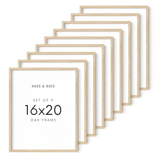 Beige Oak Wood 16x20 Picture Frame (9 Count)