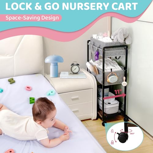 2IN1 Baby Diaper Caddy Organizer