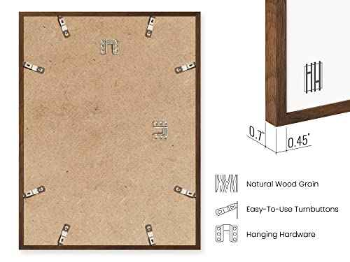 16x24 Walnut Oak Frame Set of 3 (3 Count)