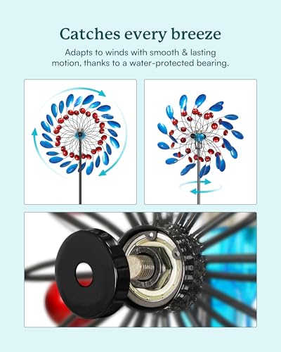 Solar Wind Spinners Outdoor