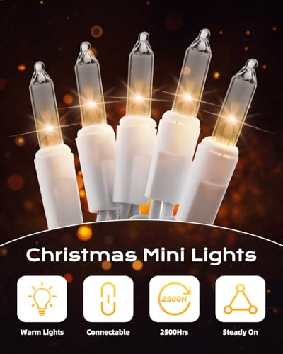 Clear Christmas String Lights (200 Count)