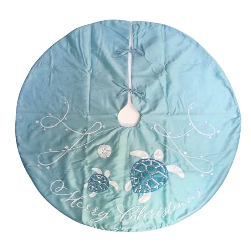 Merry Christmas Sequin Turtle Tree Skirt