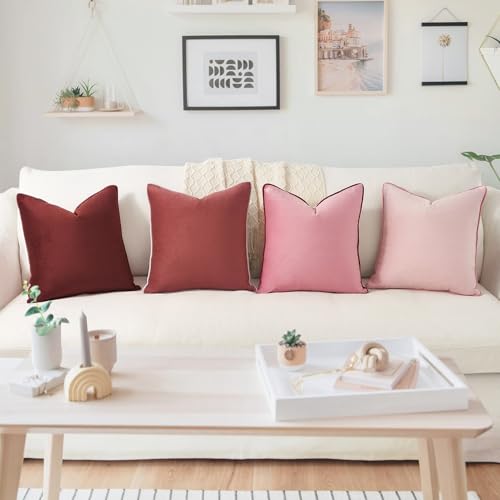 Decorative Throw Pillow Covers Cushion Cases (4 Count)