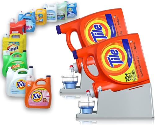 Liquid Laundry Detergent Holder Stand with Drip Tray (2 Count)