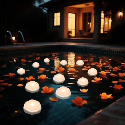 24pcs Flameless LED Floating Candles (24 Count)