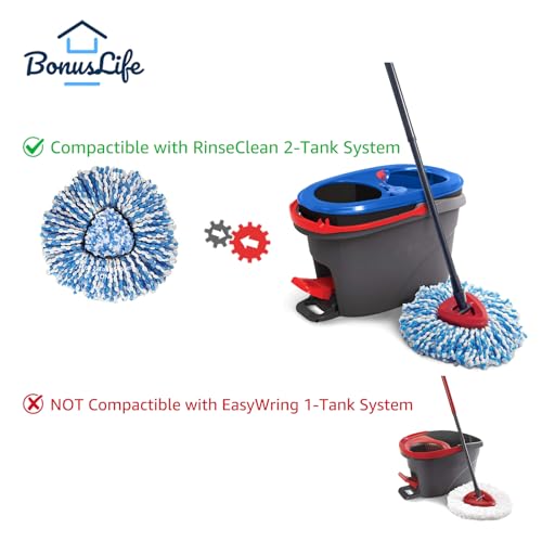 BonusLife 3 Pack Mop Head for O (8 Ounce)