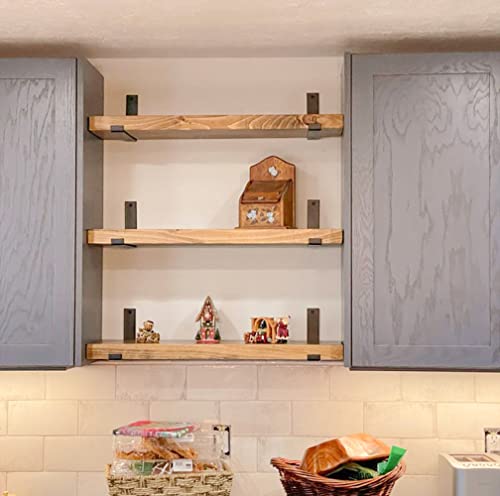 Rustic Shelves with J (2 Count)