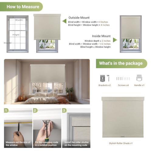 Blackout Roller Shades for Indoor Windows