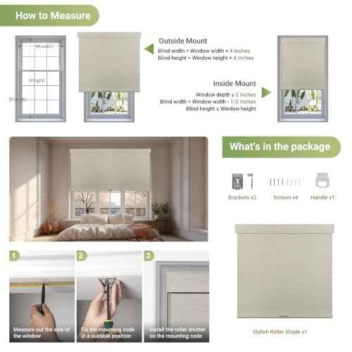 Blackout Roller Shades for Indoor Windows