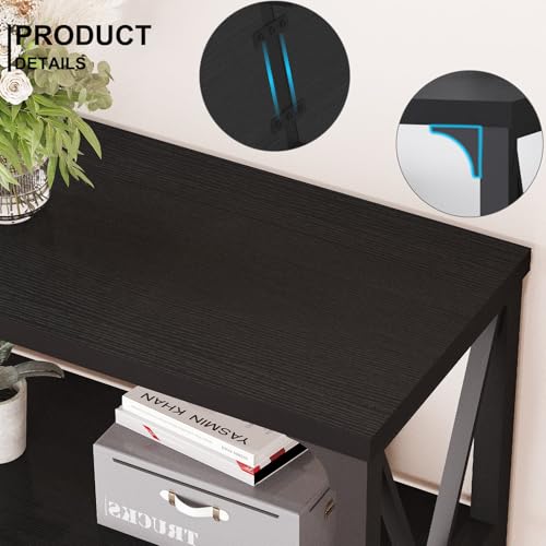 Black Sofa Table for Entryway