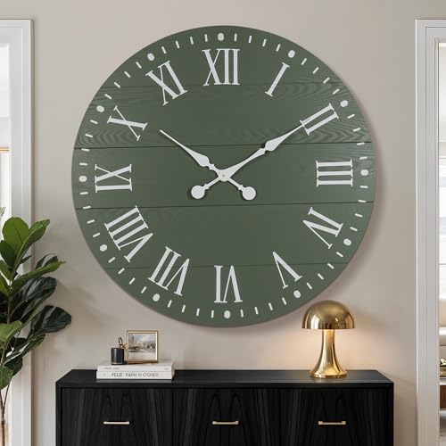 Large Wall Clock with Roman Numeral