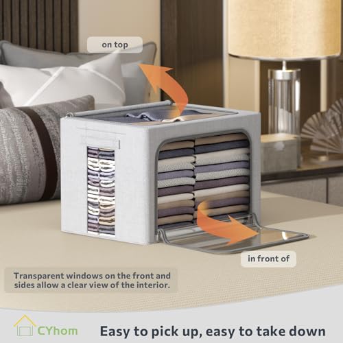 Clothes Storage Bins Box (2 Count)