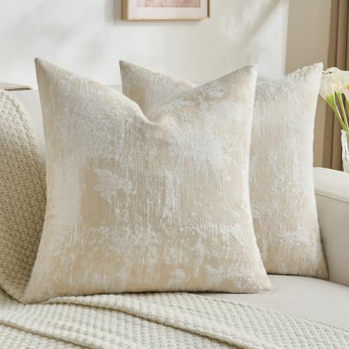 Pack of 2 Faux Cashmere Throw Pillow Covers 24x24 Inch (2 Count)