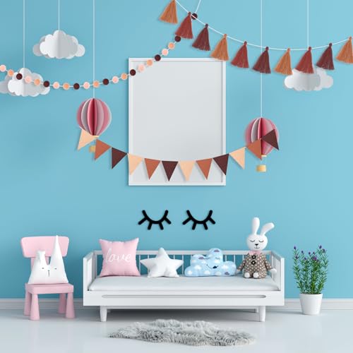 4 Pcs 9.8 ft Pom Pom Garland for Classroom Bulletin Board (4 Count)