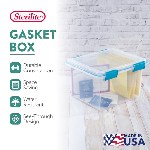 Gasket Storage Box with Lids for Home & Office (4 Count)