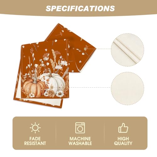 210 GSM Fall Table Runner Home Party Decor 13x36 Inch