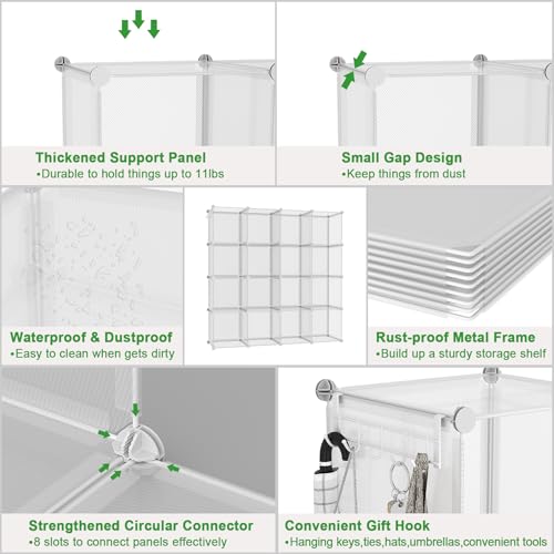 16 Cube Storage Organizer Cube Shelves Units Storage Cubes