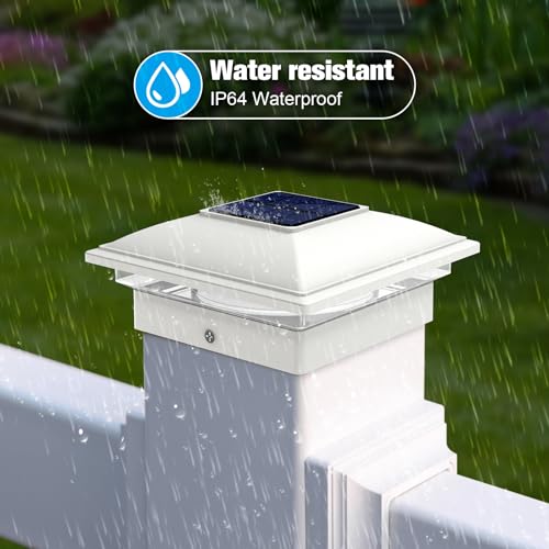 White Solar Post Cap Lights (12 Count)