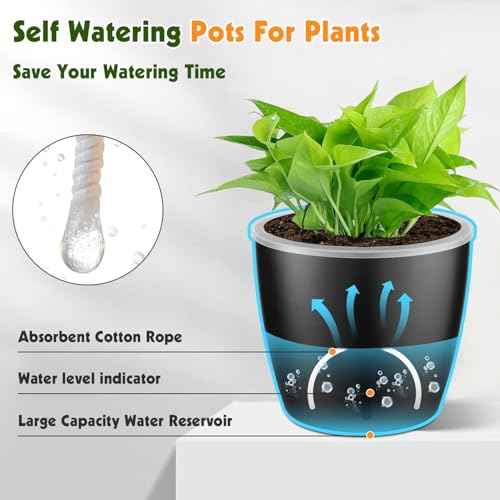Self Watering Pots for Indoor Plants (8 Count)