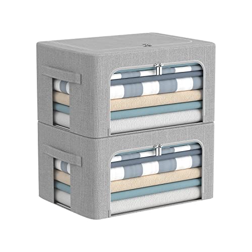 Clothes Storage Bins Box (2 Count)