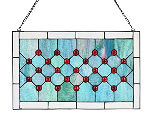 Tiffany Style Stained Glass Window Panel