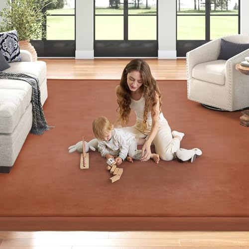 Baby Play Mat for Floor Nursery Muscle Mat Area Rug Playroom Rug 79"x138" Elastic Foam 1.3" Thick Crawling Mat for Babies