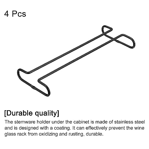 Under Cabinet Wine Glass Rack (4 Count)
