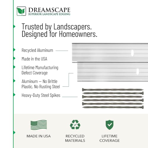 E Z Edge Aluminum Landscape 24' Edging Kit