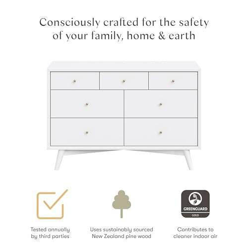 Palma 7 Drawer Baby Dresser
