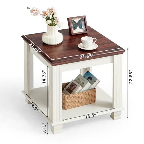 Farmhouse End Tables for Living Room