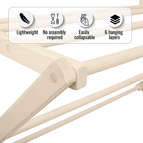 Premium American Maple Clothes Drying Rack