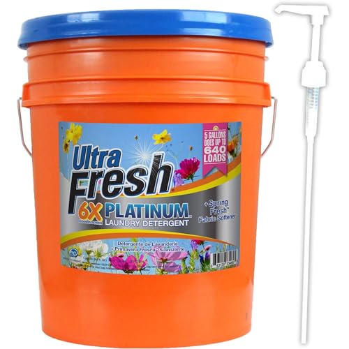 6X Platinum Detergent + Softener & Fresh Scent Sheets Bundle (640 Fl Oz)