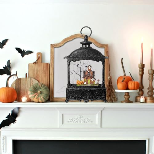 Halloween Snow Globe Lantern Haunted House Halloween Decor