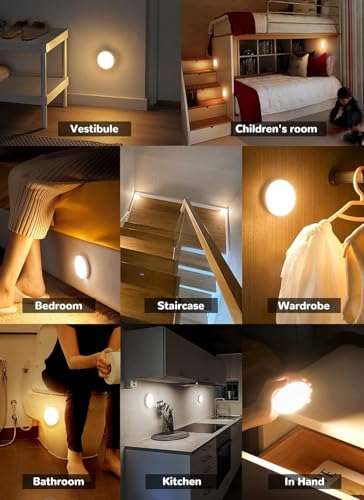 3 Pack Motion Sensor Lights Indoor (3 Count)