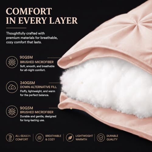 Oversized King Comforter Set Peach Pink
