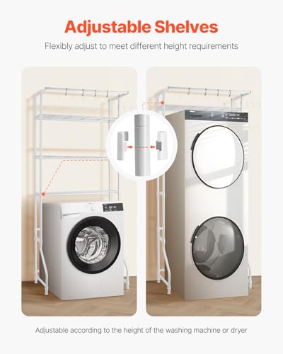Over The Washer and Dryer Storage Shelf (3 Count)