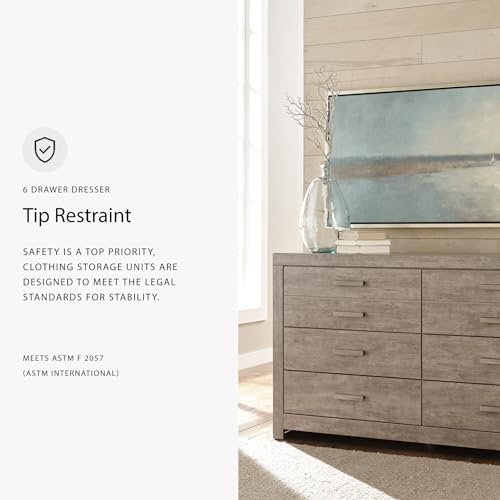 Culverbach Scandinavian 6 Drawer Dresser