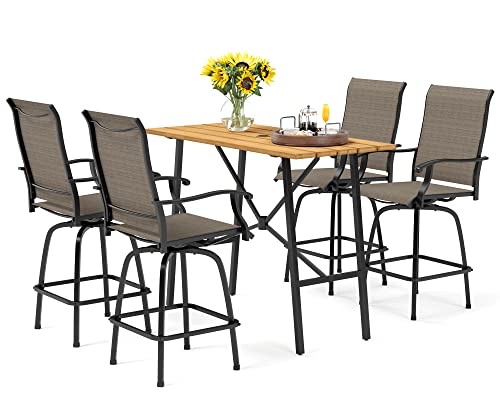 Bar Height Outdoor Table and Chairs 5 Piece (5 Count)