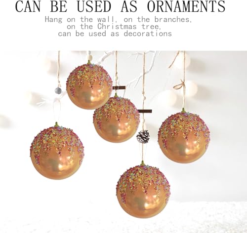 4Pcs Christmas Balls Ornaments (4 Count)