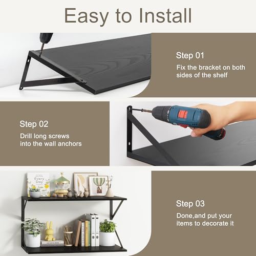 40 Inch Floating Shelves (2 Count)