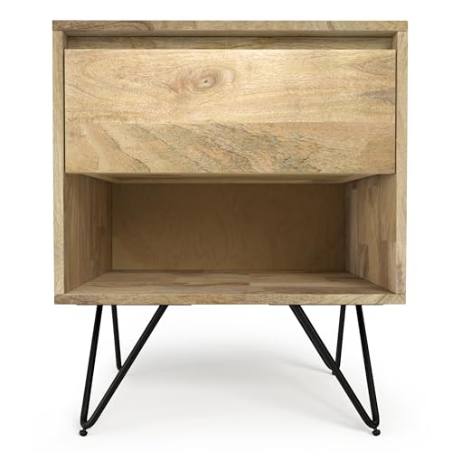 Hunter 20" Wide Solid Mango Nightstand in Refined Natural