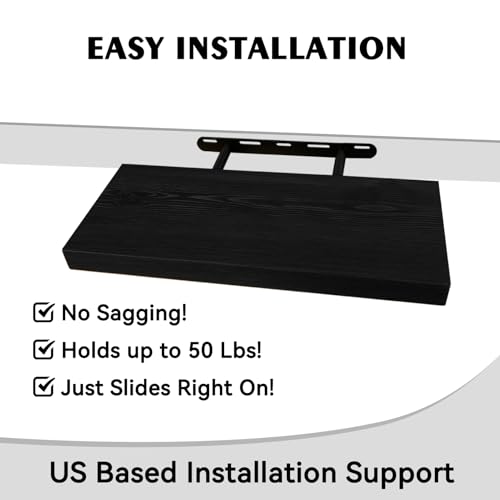 Wood Floating Shelves 18 inch (2 Count)